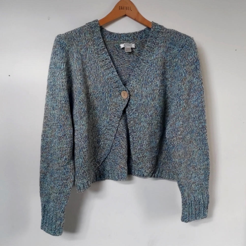 Christopher & Banks Short Knitted Cardigan L